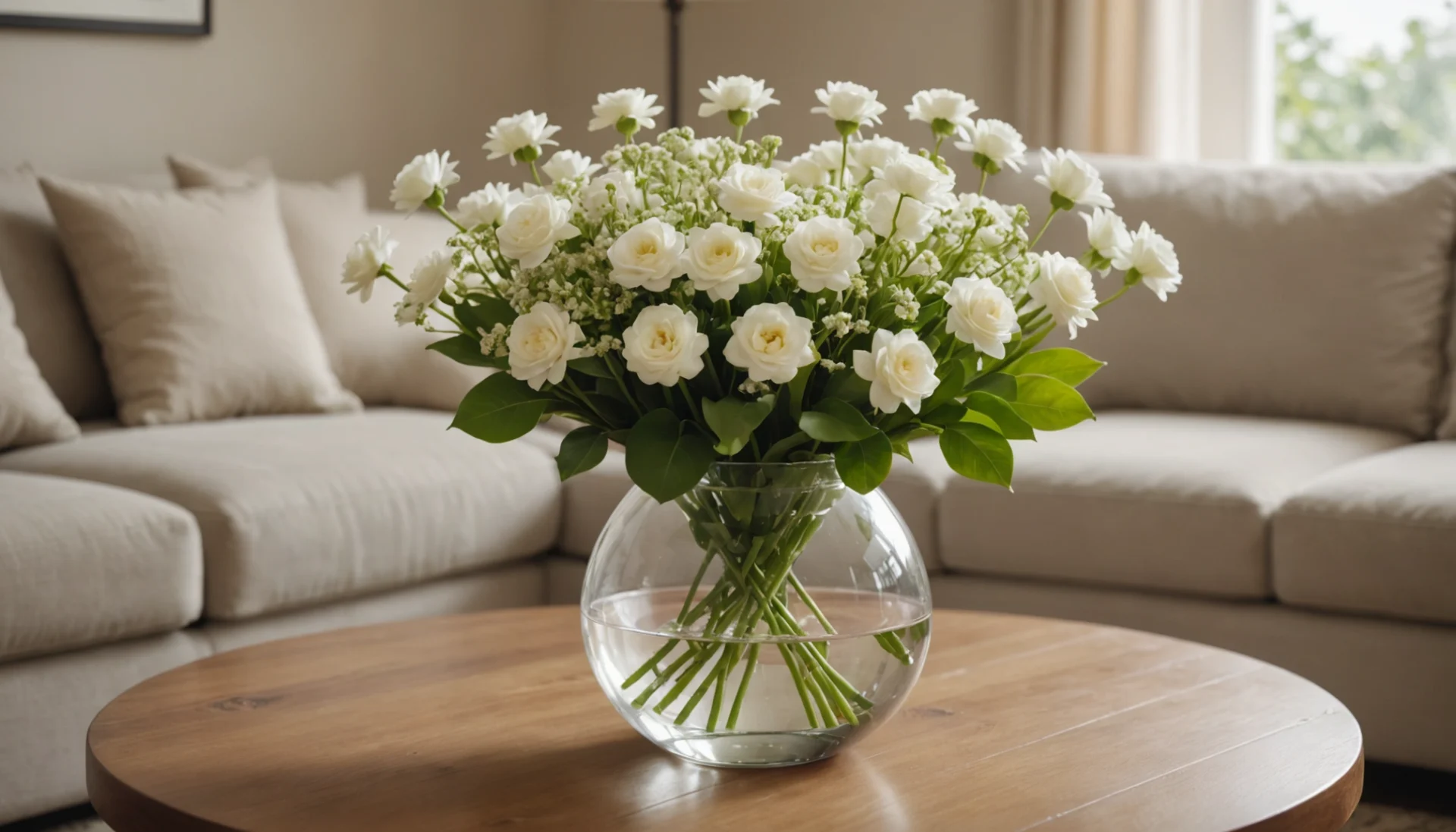 fleur avec fleurs blanches