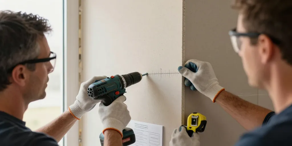 comment fixer panneau acoustique