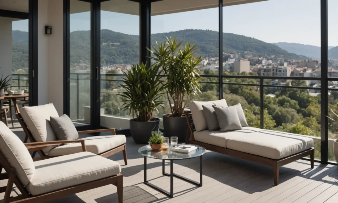 pare-vue en plexiglas pour balcon