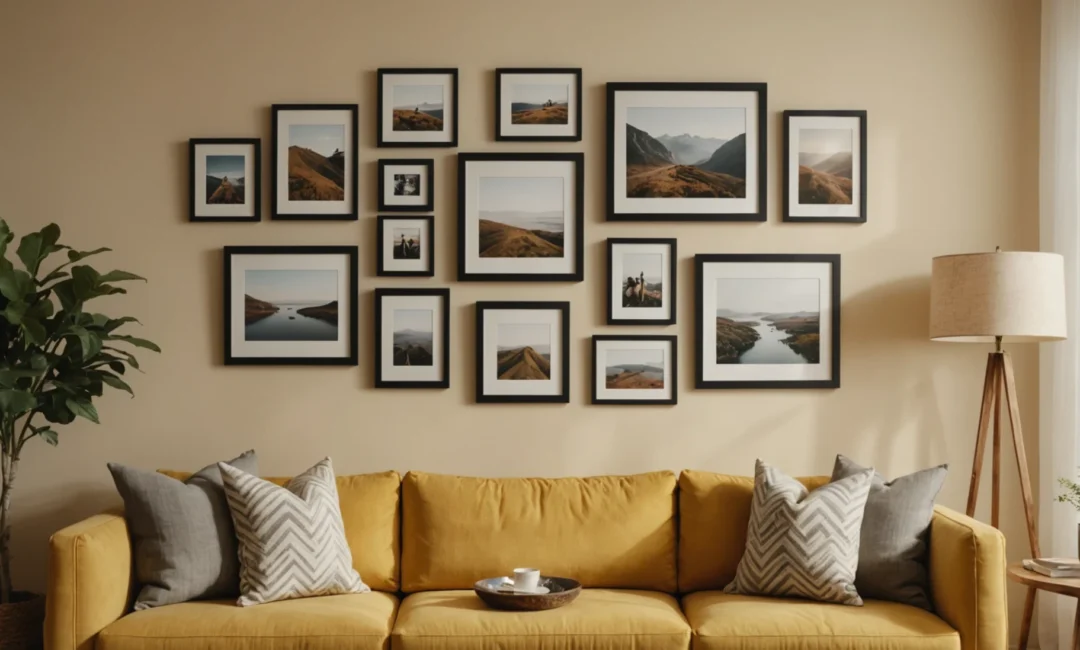 petits cadres avec photos